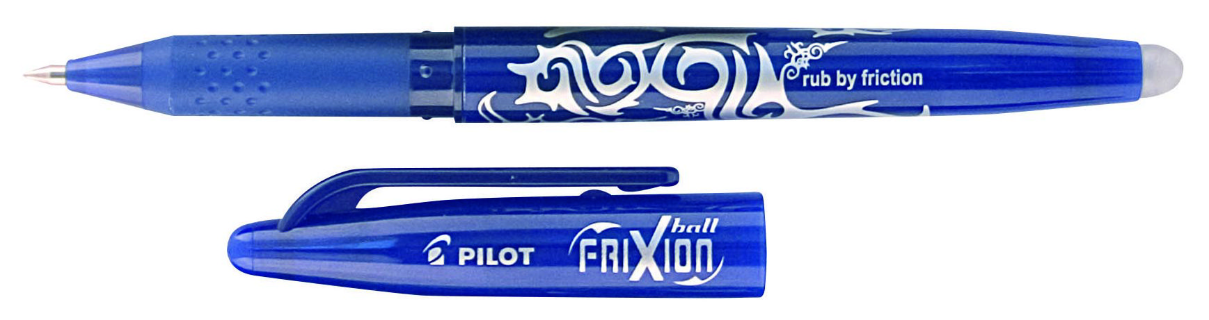 Pilot FriXion - Juego de 4 rotuladores borrables, color negro, azul, rojo,  verde, punta fina