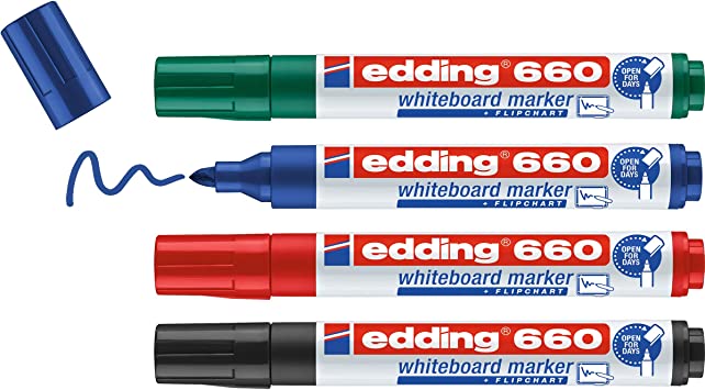 Rotulador pizarra blanca verde board marker edding 28-04