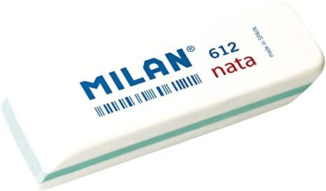 Milan Caja 24 Gomas de Borrar Nata 624 Blanco