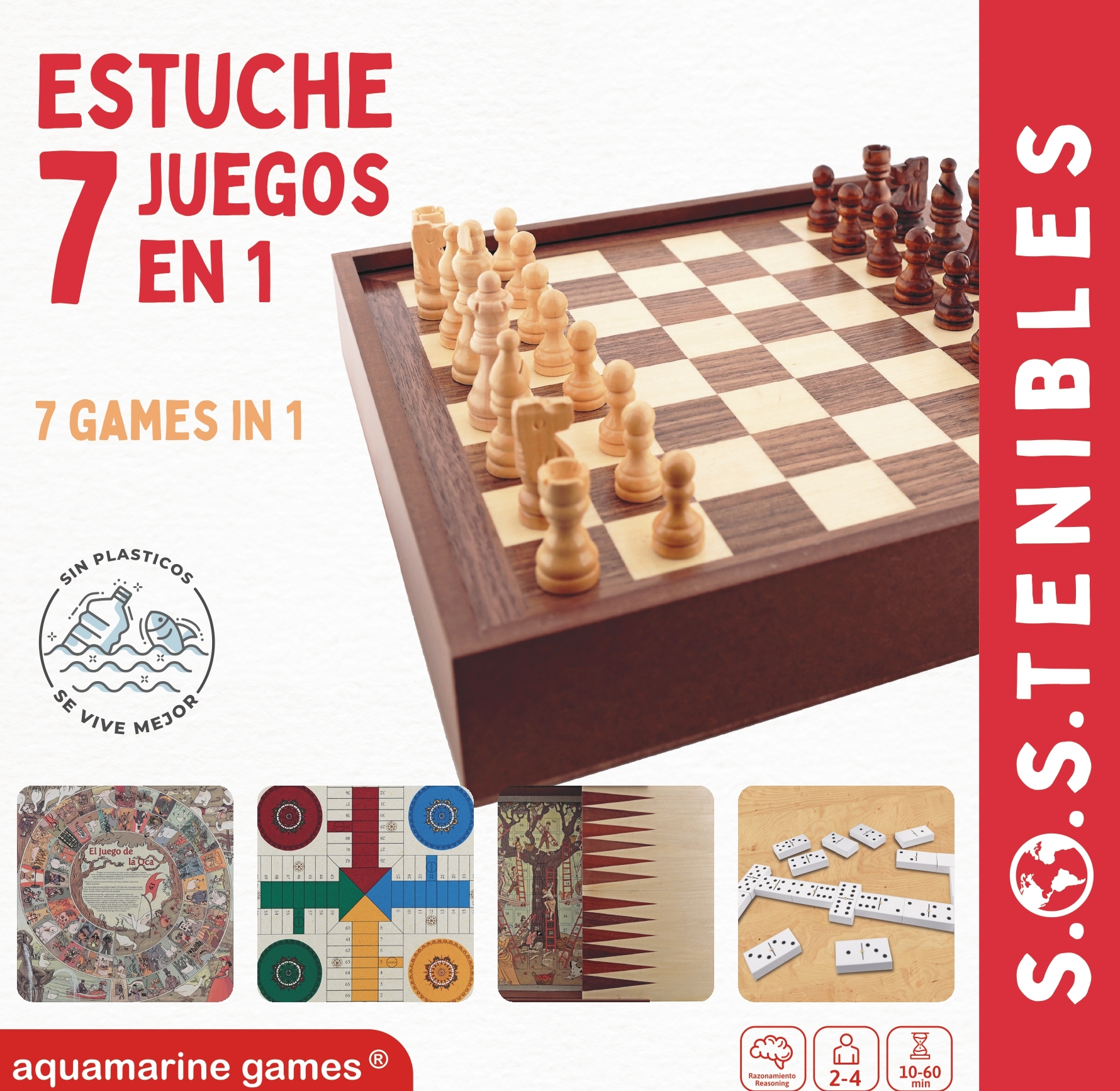 Tabuleiro de Ludo Aquamarine Games 4 e 6 Jogadores · Aquamarine