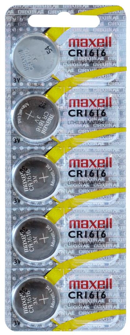 Blister maxell pila botón, litio CR2032 3v / 5 uds