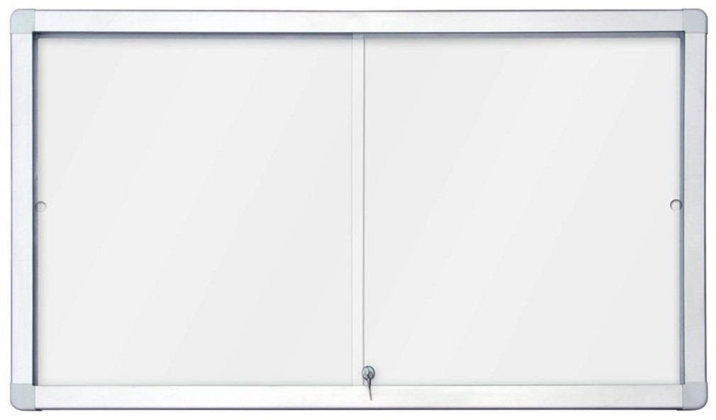 VITRINA PARA INTERIOR SUPERFICIE CORCHO PUERTAS DE METACRILATO CON LLAVE  90X120 CM. FAIBO