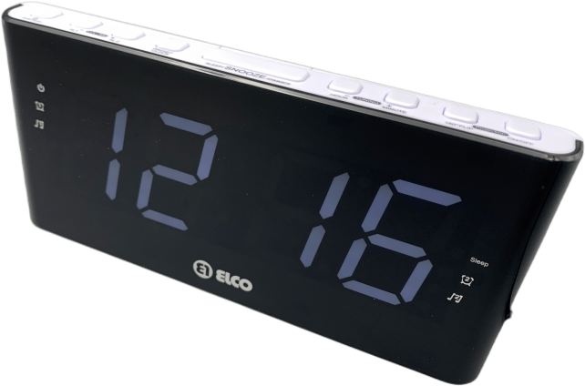 Radio reloj despertador proyector PD184 Blanco ELCO