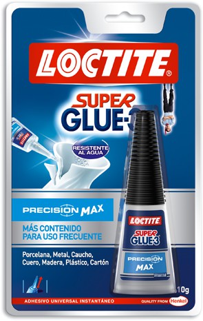 Adhesivo instantáneo Super Glue-3 Precision Max LOCTITE