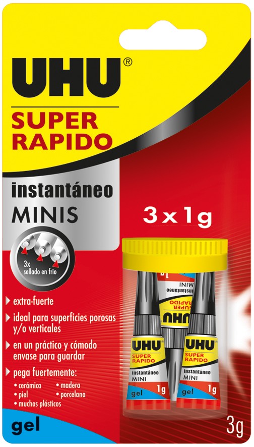 Pegamento UHU Super Glue Control 3 ml