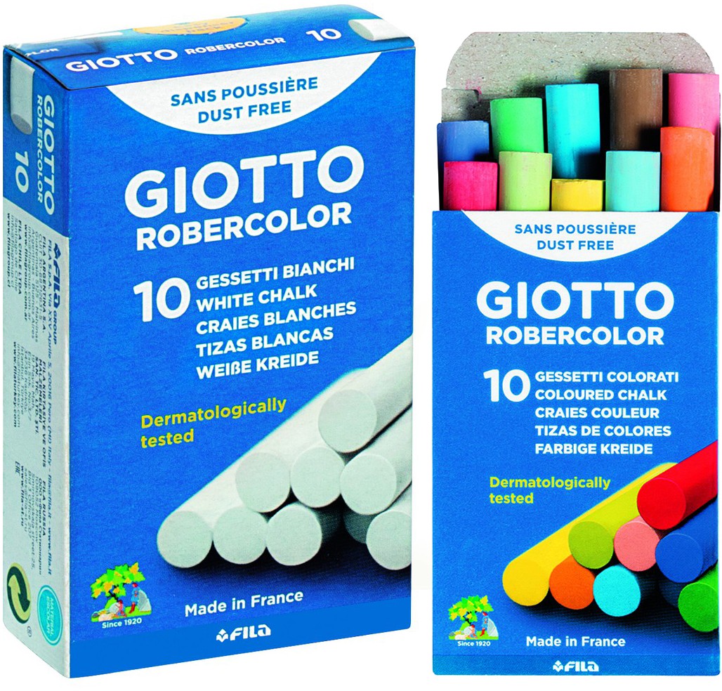 Tizas Robercolor 10 tizas Colores GIOTTO