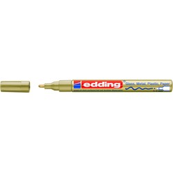 Rotulador Permanente Opaco Edding 751 oro dorado